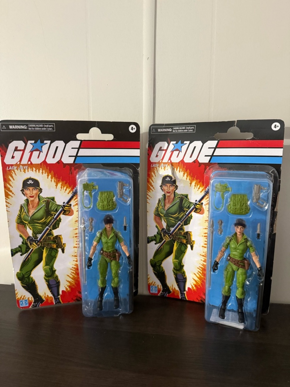 G.I. Joe Lady Jaye Action Figure Set - Green Uniform damage box